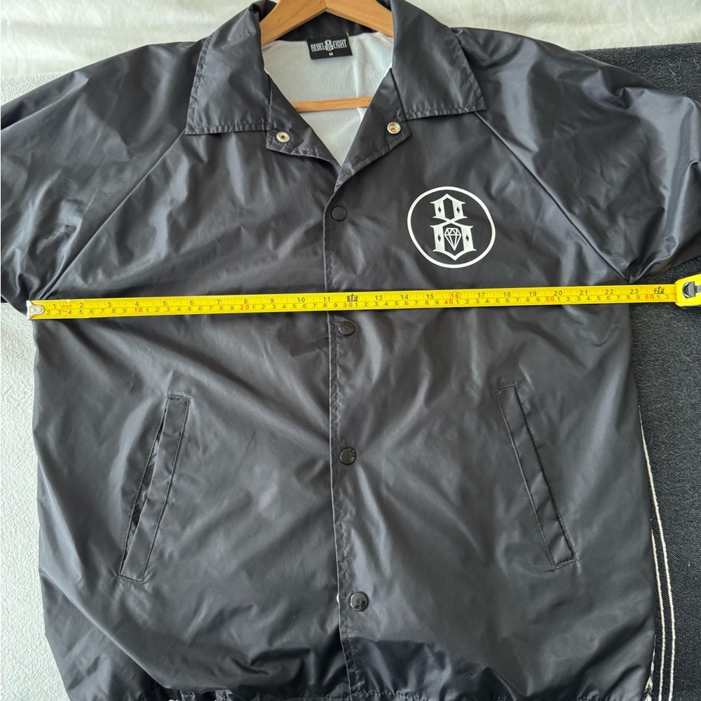 Rebel 8 Black Windbreaker with Logo size M - Picture 7 of 9